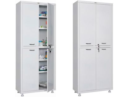 Метален медицински шкаф PROMET - МД 2 1780 SS