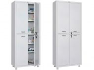 Метален медицински шкаф PROMET - МД 2 1670 SS