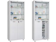 Метален медицински шкаф PROMET-  МД 2 1780 SG